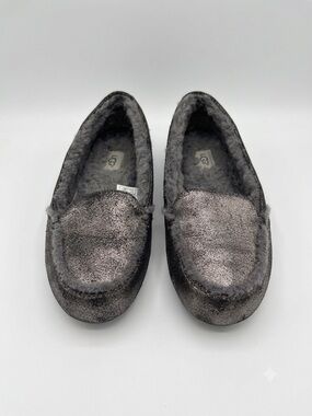 UGG Metallic Gray Suede Women's Slippers